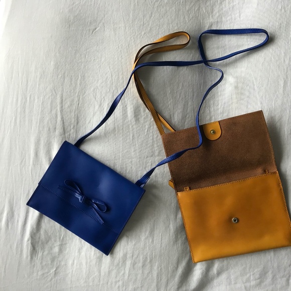 GAP Leather Crossbody Bags | (1) Blue (1) Mustard Yellow - Picture 14 of 14